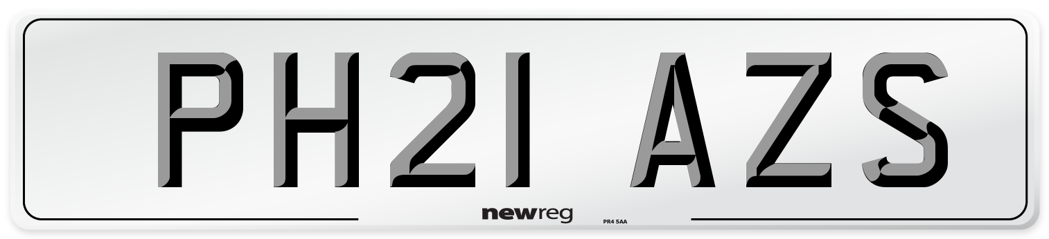 PH21 AZS Number Plate from New Reg